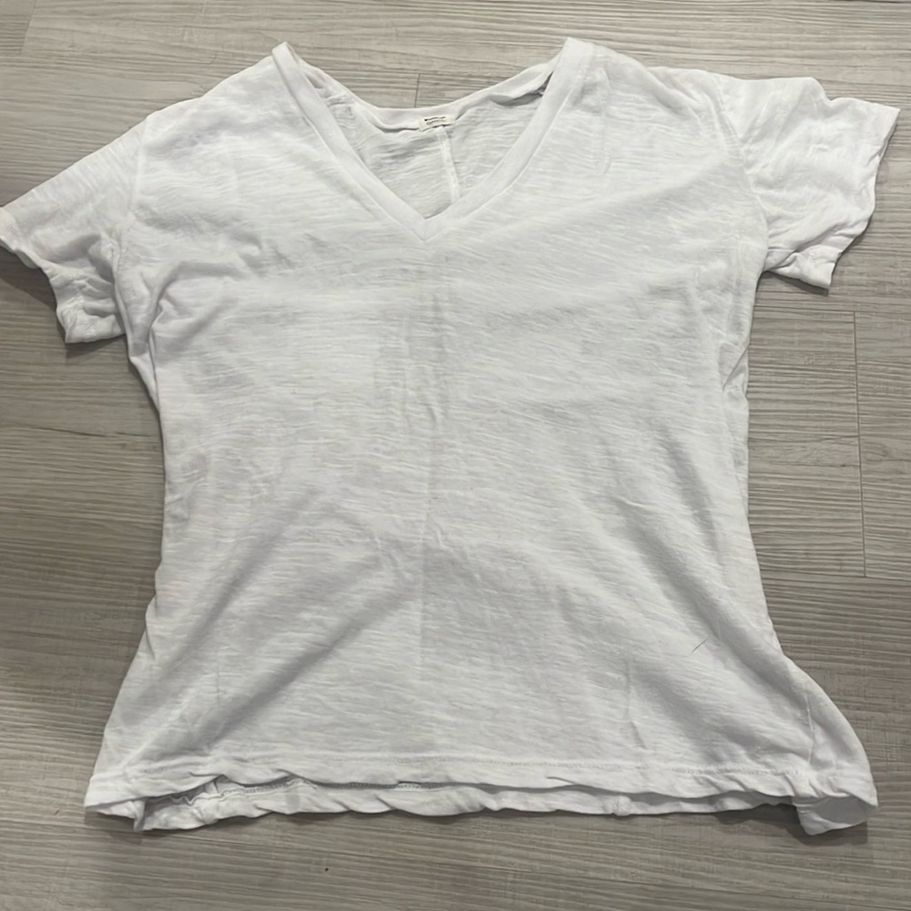Monrow Women’s Basic White Tee - image 1